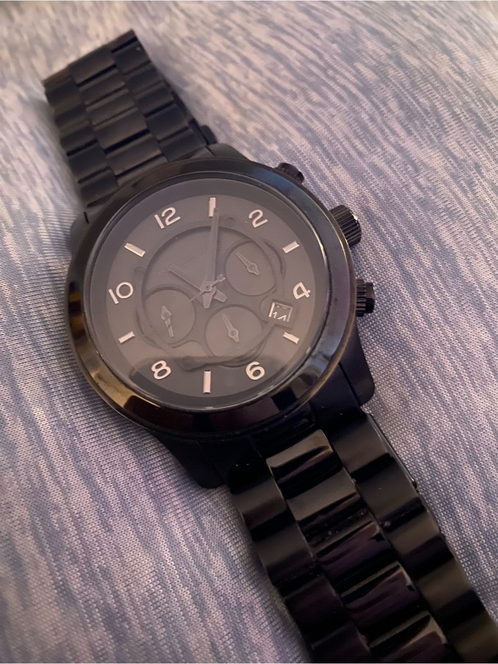 Michael Kors MK-8157 Black Men's Chronograph Bracelet Watch